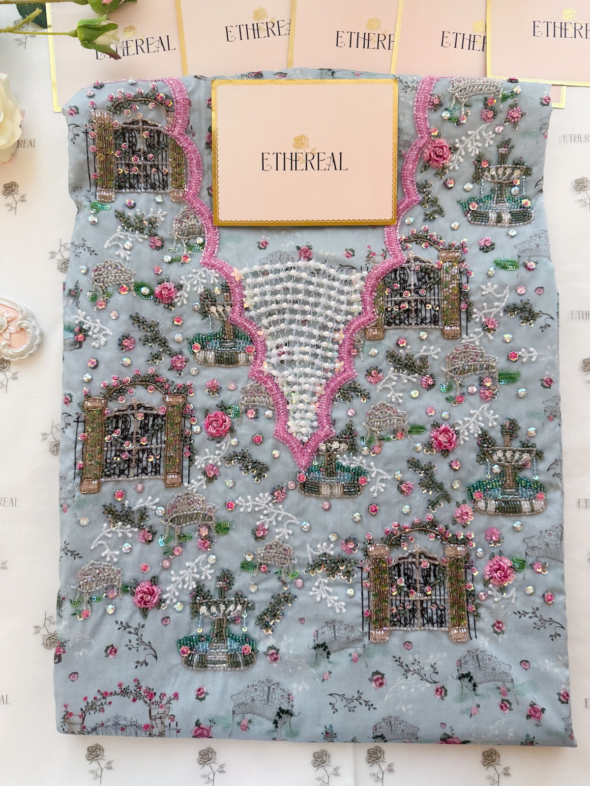 Consider Me a Dream at Midnight - Hand Embroidered