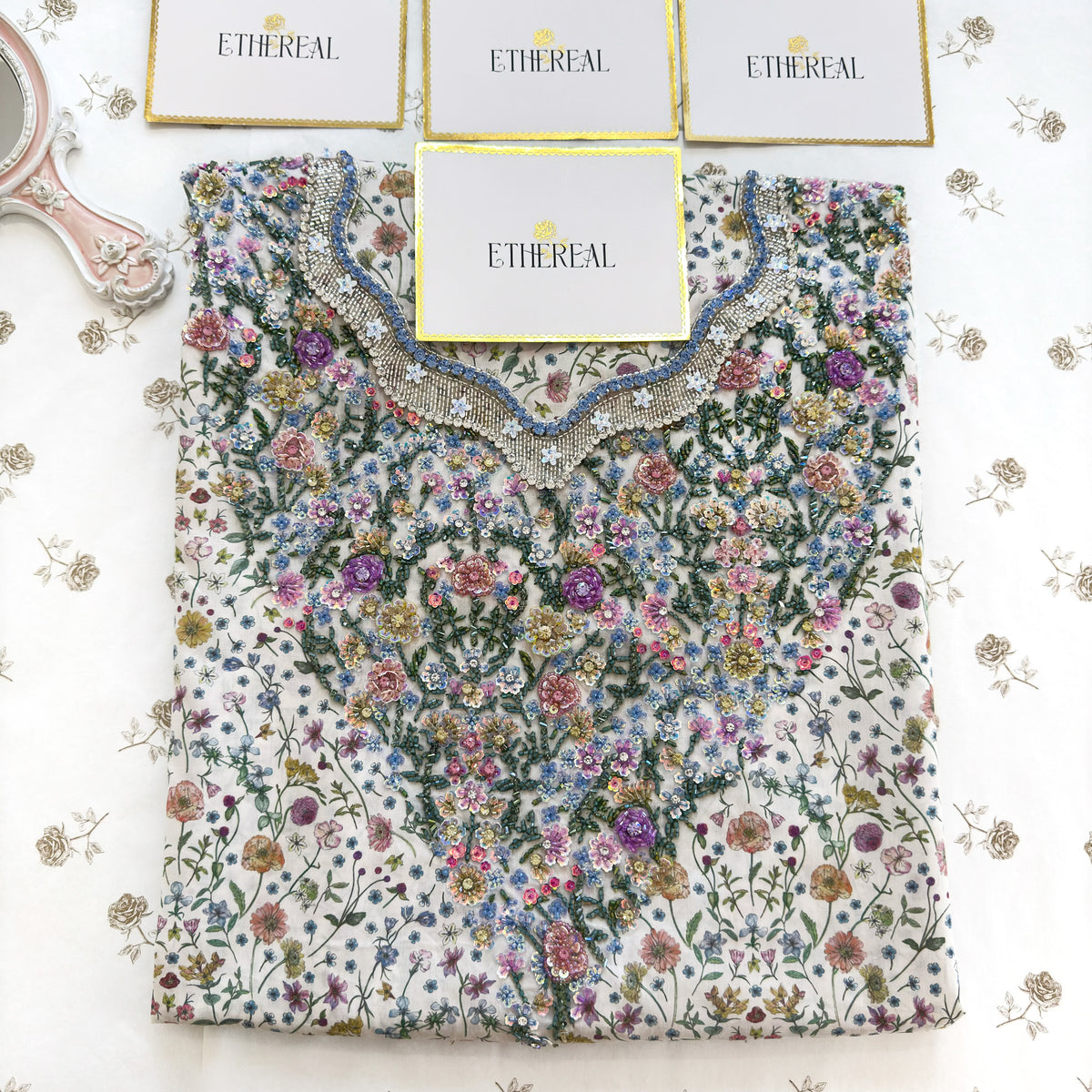 Liberty London Archway - Hand Embroidered