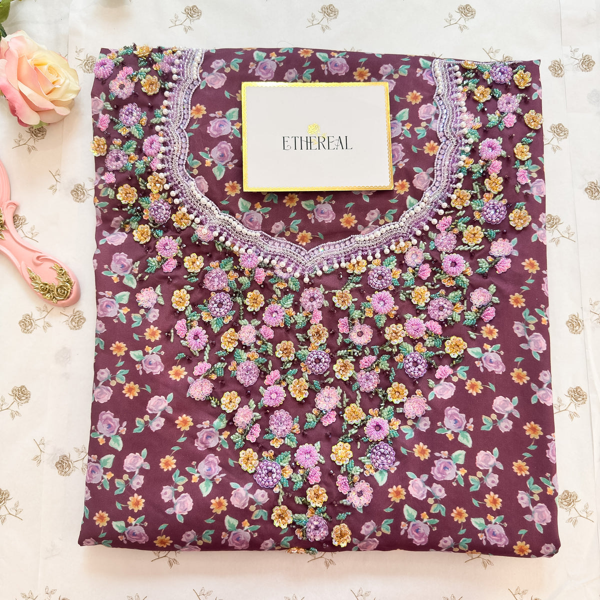 A Thousand Blooms - Hand Embroidered